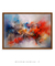 Quadro Decorativo Abstrato Tons de Azul e Vermelho - comprar online