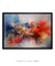 Quadro Decorativo Abstrato Tons de Azul e Vermelho - Lacalep | A loja dos quadros