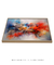 Quadro Decorativo Abstrato Tons de Azul e Vermelho - comprar online