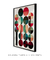 Imagem do Quadro Decorativo Círculos Tons de Verde e Vermelho