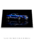 Quadro Decorativo Shelby GT500 Azul - comprar online