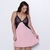 Camisola Plus Size Detalhe Renda - C6144