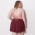 Camisola Sabrina Plus com Renda e Joia - C9081 - comprar online