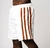Short Elastic Faixa - Branco - XG