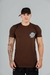 Camiseta Slim Daring Dept - Marrom - comprar online