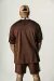 Conjunto Oversized Faixa - Marrom na internet
