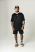 Conjunto Oversized Faixa - Preto