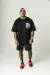 Camiseta Oversized Game Over - Preto