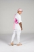 Camiseta Oversized Bicolor - Rosa na internet