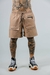 Bermuda Cargo Bolso Frontal - Bege - XG