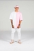 Camiseta Oversized Bicolor Borboleta - Rosa