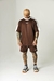 Conjunto Oversized Faixa - Marrom