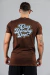 Camiseta Slim Daring Dept - Marrom na internet