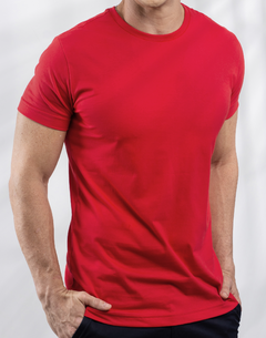 Camiseta Básica Algodão Duordon Vermelha na internet