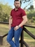 Imagem do Camiseta Gola Polo Masculina Marsala
