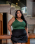 Body Cavado Decote V Suplex Plus Size - loja online