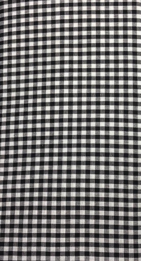 XADREZ FIO TINTO PRETO 5mm