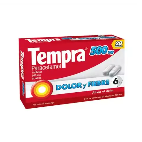 TEMPRA 500MG CON 20 CAPLETAS