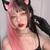 Peruca coreana preta e rosa cosplay anime - comprar online