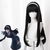 Peruca coreana cabelo preto liso cosplay - comprar online