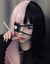 Peruca coreana preta e rosa cosplay anime - Japan Store Br