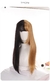 Peruca coreana loira e preta cosplay - comprar online