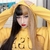 Peruca coreana loira e preta cosplay - loja online