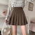 Saia Plissada Coreana Khaki - comprar online