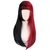 Peruca metade preta e vermelha cosplay lolita - comprar online
