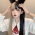 Peruca coreana loira e preta cosplay