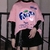 Camisa fanta peach kawaii
