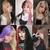Peruca coreana loira e preta cosplay - loja online