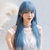 Imagem do Peruca azul natural cosplay wig