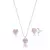 CONJUNTO LIZ ROSA - PRATA 925