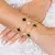 PULSEIRA TREVOS CRISTAL VERDE - SEMIJOIAS - comprar online