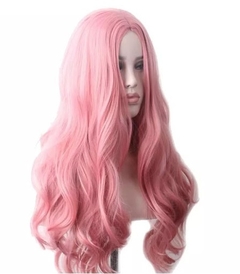 Front Lace Fibra Orgânica Hair Ondulado Cor Rosa 60cm.