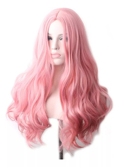 Front Lace Fibra Orgânica Hair Ondulado Cor Rosa 60cm. - comprar online