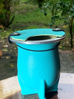 Kit Cuia de Chimarrão Porongo Torpedo Bocal Inox Colorida + Tapa Erva - loja online