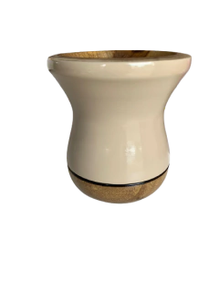 Cuia Bicolor Para Chimarrão em Madeira imbuia - comprar online