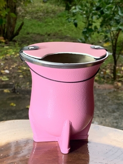 Kit Cuia de Chimarrão Porongo Torpedo Bocal Inox Colorida + Tapa Erva - comprar online