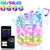Árvore de Natal Luzes RGB Inteligente Controle Bluetooth USB LED Corda Lâmpada