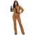 Calça boot cut sarja cotelê caramelo - comprar online