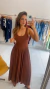 Vestido Longo Canelado Alicia na internet