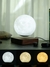 Luz noturna LED 3D com toque criativo, levitação magnética, lua, lâmpadas flutuantes giratórias