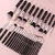 Conjunto de pincéis de maquiagem preto BEILI Base de pincéis de cabelo de cabra naturais profissionais