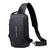 Bolsa Men Sling Mochila Transversal Ombro No Peito Anti-roubo Viagem Motociclista R