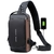 Bolsa Men Sling Mochila Transversal Ombro No Peito Anti-roubo Viagem Motociclista R - loja online