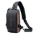 Bolsa Men Sling Mochila Transversal Ombro No Peito Anti-roubo Viagem Motociclista R na internet