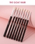 Conjunto de pincéis de maquiagem preto BEILI Base de pincéis de cabelo de cabra naturais profissionais - drop buy