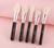 Conjunto de pincéis de maquiagem preto BEILI Base de pincéis de cabelo de cabra naturais profissionais - drop buy